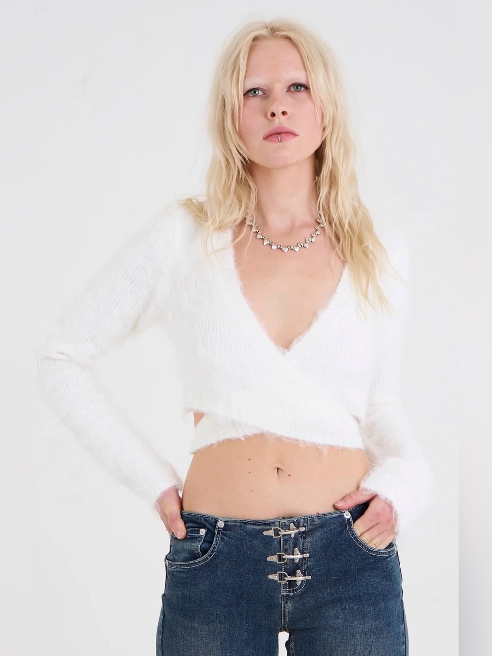 HUSK FLUFFY BALLET KNIT TOP - Size 16